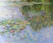 Water lilies with reflections (4)